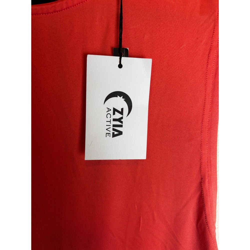 Zyia Active Mens Sleeveless Mesh Back Muscle Training Tank Red Orange 3XL NEW - Picture 2 of 7